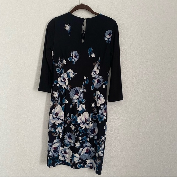 NWT White House Black Market Women's Size XXS Floral Print Sheath Dress - Picture 4 of 4